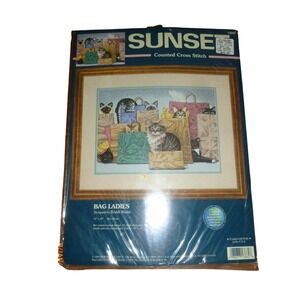 Sunset Dimensions "Bag Ladies" Counted Cross Stitch Kit 13662 Braldt Bralds